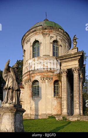Pidhirzi, Podhorce, Schloss St. Josef und Himmelfahrt, Architekt 1752-1766, S. Romanus, Lemberg/Lviv Oblast, Westukraine Stockfoto