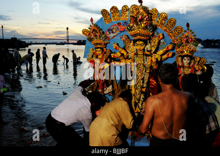 Durga Puja Festival in Kalkutta, Indien Stockfoto