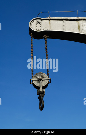 Der einzige erhaltene Fairbairn Dampfkran im schwimmenden Hafen von Bristol, England. Stockfoto