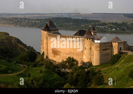 Chotiner Chocim, Festung, Zitadelle, 13.-15.-18. Jahrhundert, Dnjestr, Chernivtsi Oblast Provinz, Westukraine Stockfoto