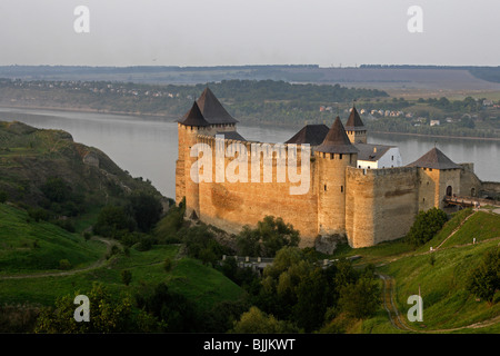 Chotiner Chocim, Festung, Zitadelle, 13.-15.-18. Jahrhundert, Dnjestr, Chernivtsi Oblast Provinz, Westukraine Stockfoto