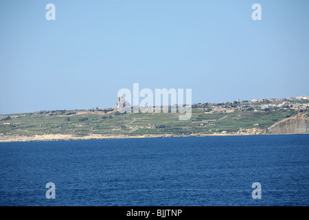 Blick über den North Comino-Kanal in Richtung Gozo Malta Stockfoto