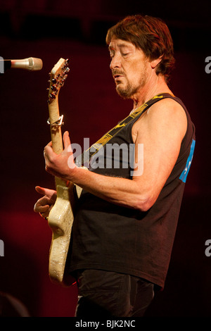 Britischer Sänger und Songwriter Chris Rea live Auftritt in der Konzerthalle im KKL in Luzern, Schweiz, Europa Stockfoto