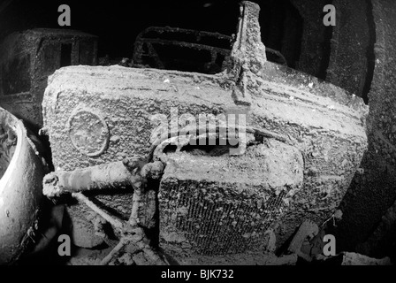 Wrack der Thistlegorm im Roten Meer von Ägypten. Stockfoto