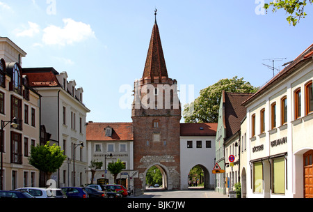 Kreuztor Tor, Wahrzeichen, Ingolstadt, Bayern, Deutschland, Europa Stockfoto