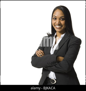 Porträt einer Frau, Lächeln Stockfoto