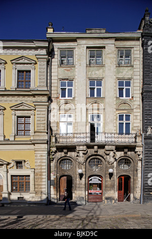 Lviv, Lwow, (Rynok) Marktplatz, Kaufmann beherbergt, 15.-19. Jahrhundert, Westukraine Stockfoto