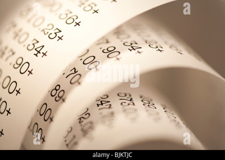 Hinzufügen von Maschine Band closeup Stockfoto