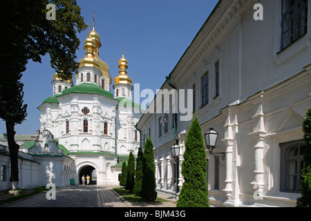 Kiewer Höhlenkloster Lavra, Allerheiligen-Kirche (Bestimmung Gates), 1696, Kiew, Ukraine Stockfoto