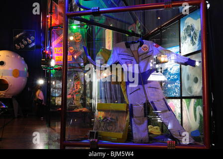 Astronauten-Anzug. Sergiy Koroljow Raumfahrt Museum in Schytomyr. Stockfoto