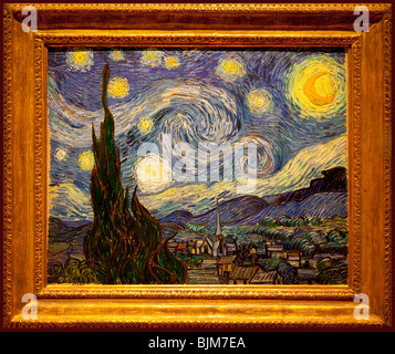 Van Goghs "Sternennacht" auf Anzeige im Museum of Modern Art, New York City USA Stockfoto