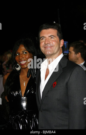 SIMON COWELL & SINITTA NATIONAL TELEVISION AWARDS 2007 die ROYAL ALBERT HALL LONDON ENGLAND 31. Oktober 2007 Stockfoto