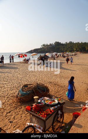 Cookshop Hawah Beach, Kovalam, Malabarian Küste, Malabar, Kerala Zustand, Indien, Asien Stockfoto