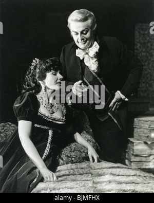 TOSCA - Maria Callas und Tito Gobbi im Juli 1965 Stockfoto