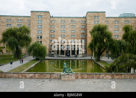 Westend Campus der Johann Wolfgang von Goethe University in der ehemaligen Poelzig-Bau IG Farben Gebäude, Frankfurt am Main, Deutschland, E Stockfoto