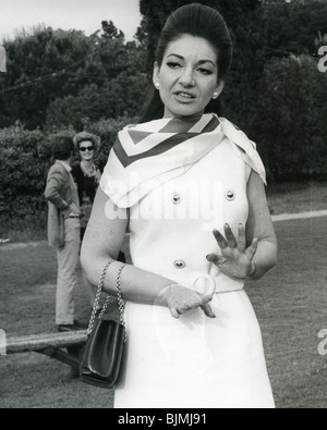 MARIA CALLAS - American-griechische Sopranistin über 1967 Stockfoto