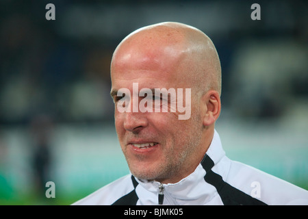 Michael Frontzeck, Trainer der Bundesliga Fußballmannschaft Borussia Moenchengladbach, Sinsheim, Baden-Württemberg, Deutschland, Europa Stockfoto