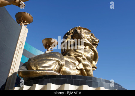 Lion of the MGM Grand Hotel am Las Vegas Boulevard in Las Vegas, Nevada, USA Stockfoto