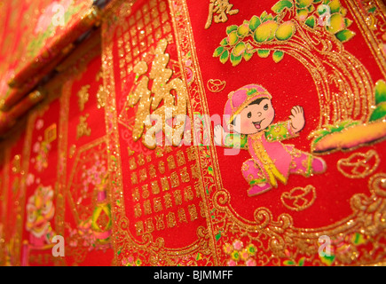 Chinese New Year Dekoration für Verkauf in Hong Kong Stockfoto