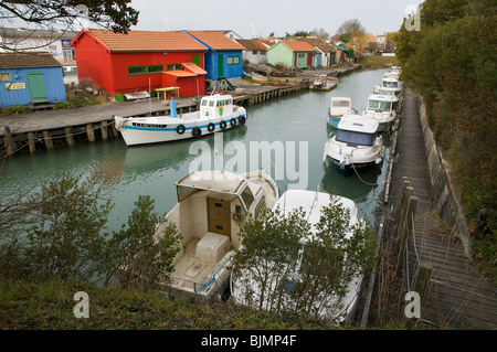 Hafen von Le Château d'Oléron, Frankreich Stockfoto