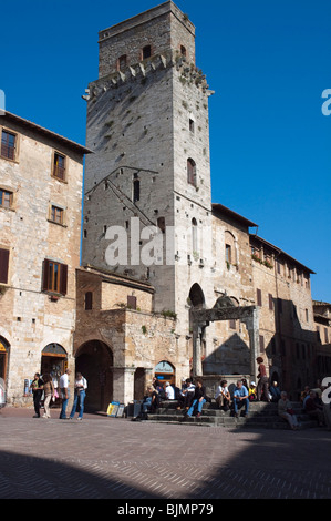 Dynastie Türme, San Gimignano, Toskana, Italien, Europa Stockfoto