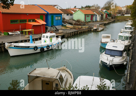 Hafen von Le Château d'Oléron, Frankreich Stockfoto