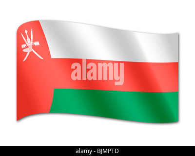 Flagge Oman Stockfoto