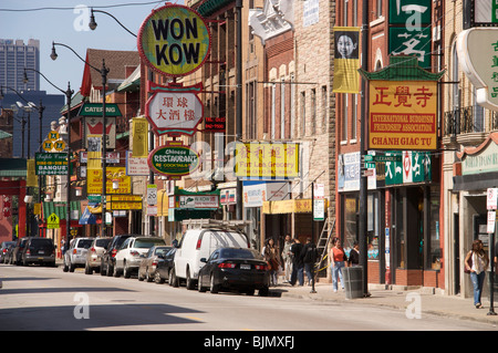 Wentworth Avenue, Chinatown. Chicago, Illinois Stockfoto