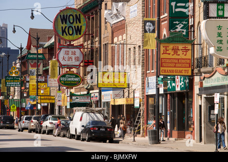 Wentworth Avenue, Chinatown. Chicago, Illinois Stockfoto