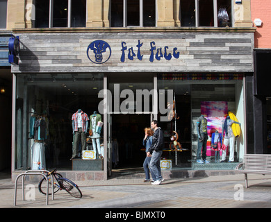 Fat Face Mode Ladengeschäft in Leeds, England, Vereinigtes Königreich Stockfoto