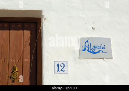 Frigiliana. Berge Axarquia, Provinz Malaga. Costa Del Sol, Andalusien. Spanien Stockfoto