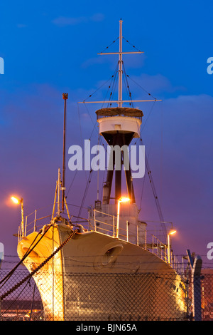 HMS Caroline in der Titanic Quarter von Belfast Laganside Bezirk, Nordirland Stockfoto