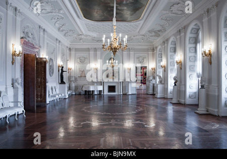 Weißer Saal im The Big Gattschina-Palast in Gattschina Stadt, St. Petersburg, Russland Stockfoto