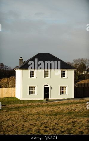 Neu gebaute Exekutive Stil freistehendes Haus am Rande des Dorfes Llanon, Ceredigion West Wales UK Stockfoto