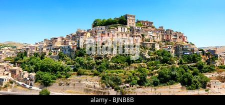 Hügel Stadt von Ragusa Ibla, Sizilien Stockfoto