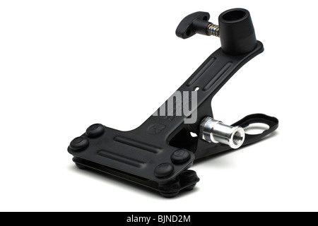 Manfrotto schwarz Federklemme Stockfoto