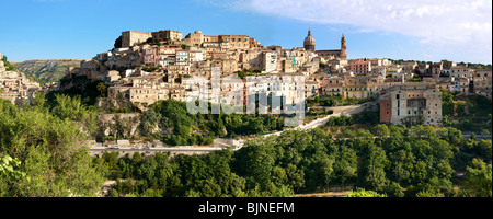 Hügel Stadt von Ragusa Ibla, Sizilien Stockfoto