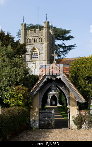 Str. Mary die Jungfrau Hambleden Pfarrkirche Buckinghamshire UK Stockfoto