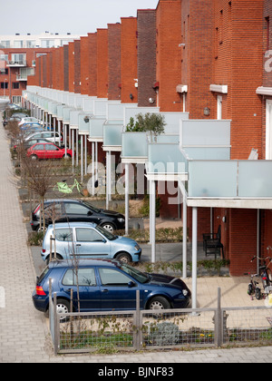 Moderne Wohnungen in der Stadt Leiden in den Niederlanden Stockfoto