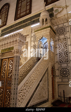 Mimbar Ummayad Moschee in Damaskus, Syrien. Stockfoto