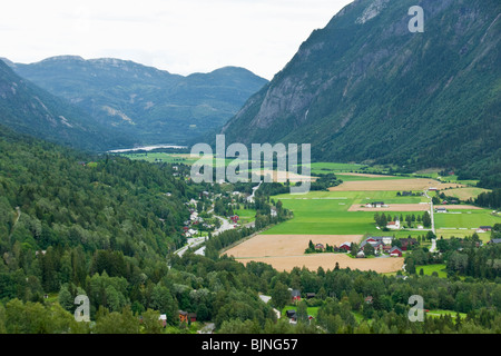 Malerischen Tal in eine Provinz Norwegen Stockfoto