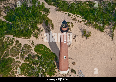 Sable Punktlicht Häuschen in Michigan, USA Stockfoto