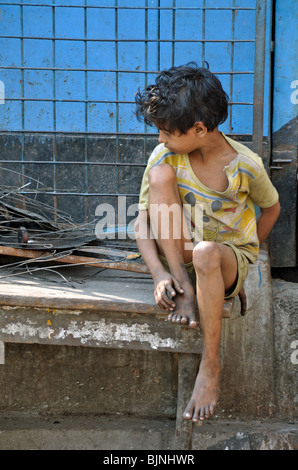 Straßenkind aus Indien Kolkata (Kalkutta) Stockfoto