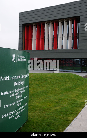 Die Geodaten Gebäude der Universität Nottingham. Stockfoto