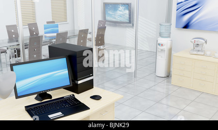 3D Render Innenministerium ein Konferenz-Zimmer Stockfoto