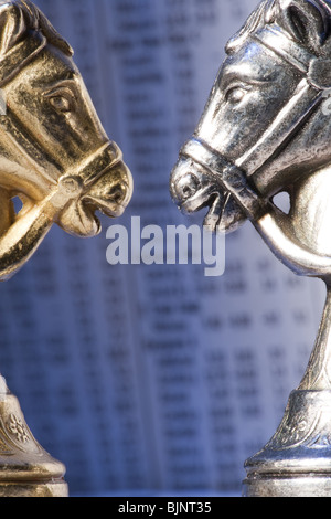 Schach-Ritter Stockfoto