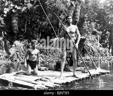 TARZAN UND DIE AMAZONEN (1945) JOHNNY WEISSMULLER, JOHNNY SHEFFIELD KURT NEUMANN (DIR) TARA 001 Stockfoto