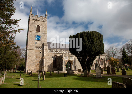 St Leonard's Kirche, Horringer Stockfoto