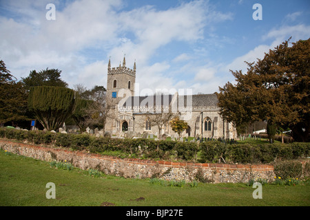 St Leonard's Kirche, Horringer Stockfoto