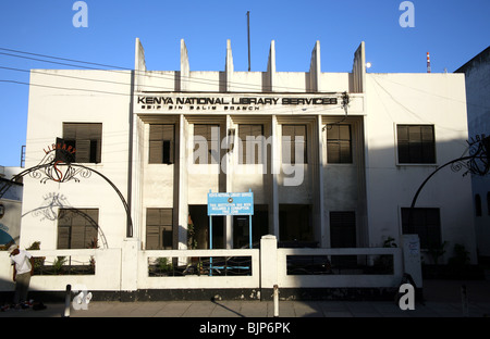 Straßenszene Altstadt Mombasa Insel Stockfoto